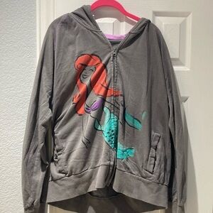Disney Woman’s Gray Ariel Hoodie